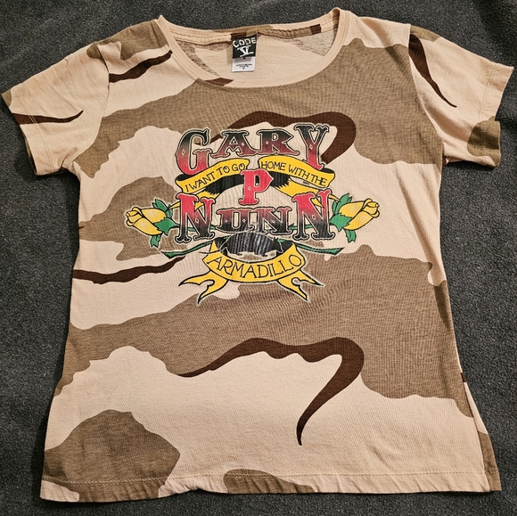 RARE Gary P. Nunn Camo Band T-Shirt (M) - Picture 2 of 5